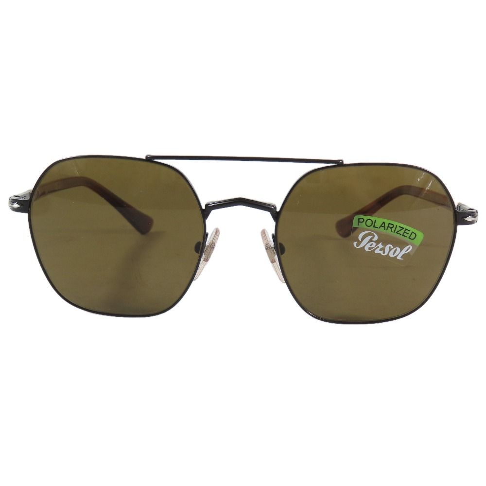 未使用 Persol ペルソール サングラス 2483-S アイウェア メガネ メタルフレーム ペンタゴン型 52□20 145 ブラウン メンズ 古着 中古 USED 未使用 Persol ペルソール サングラス 2483-S アイウェア メガネ