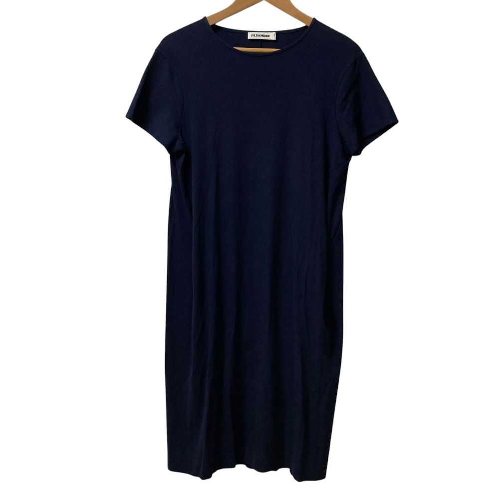 美品 JIL SANDER ジルサンダー 半袖 ロング ストレッチワンピース