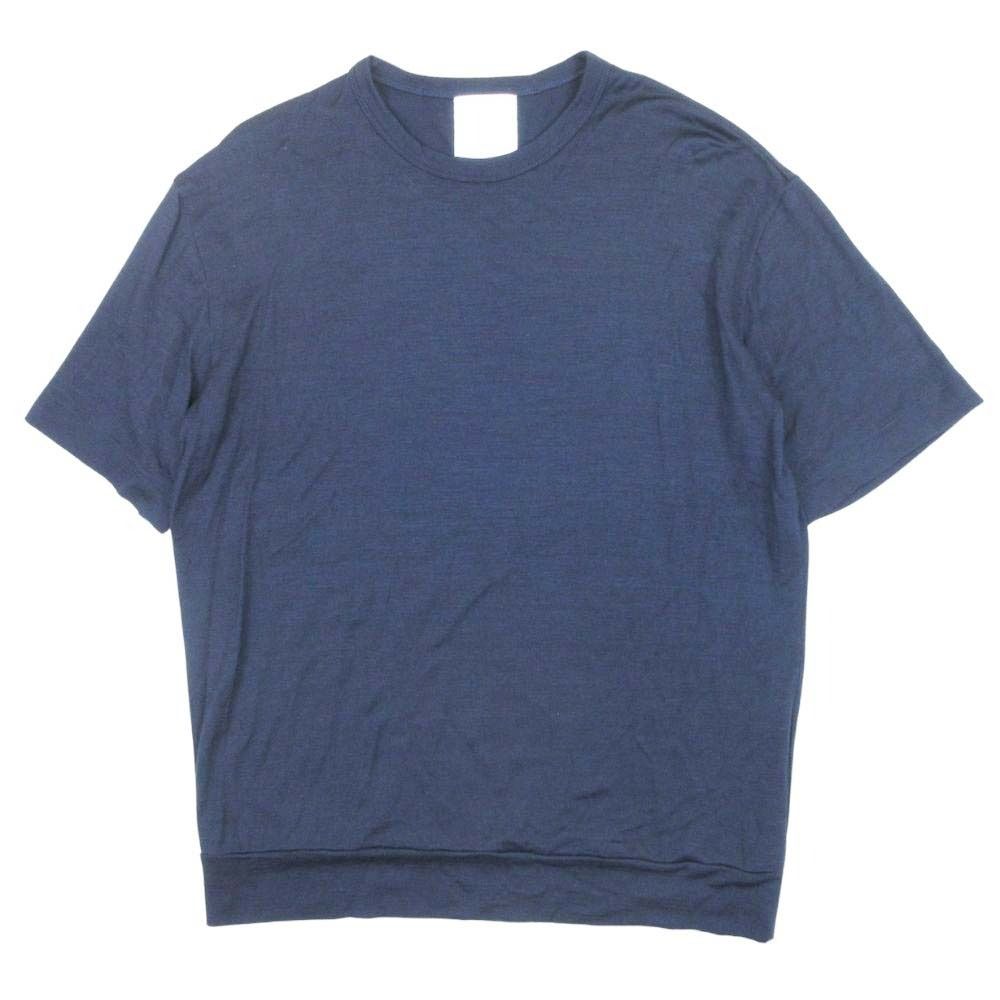 SLOANE - ＊美品＊ SLOANE 半袖 ネイビー 美品 SLOANE スローン ウール天竺 Tシャツ カットソー トップス 半袖
