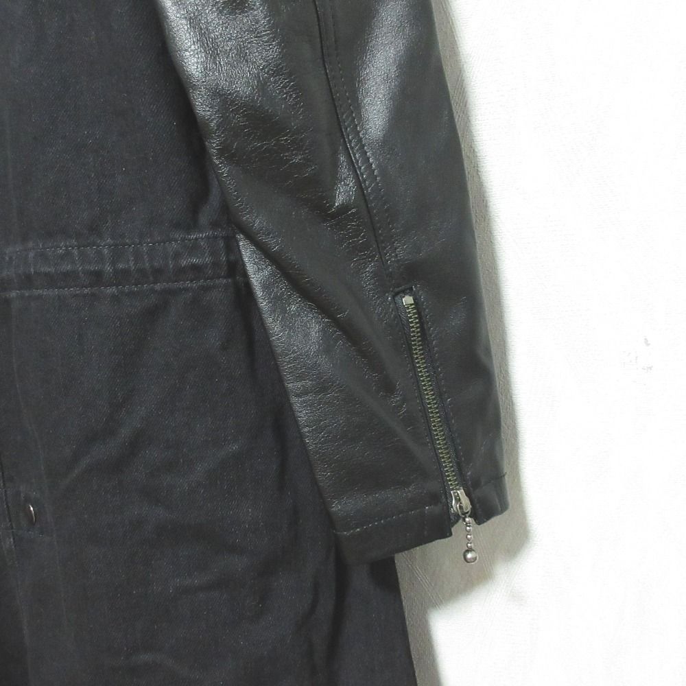 美品 CHRISTIAN DADA クリスチャンダダ 2way レザースリーブ デニム