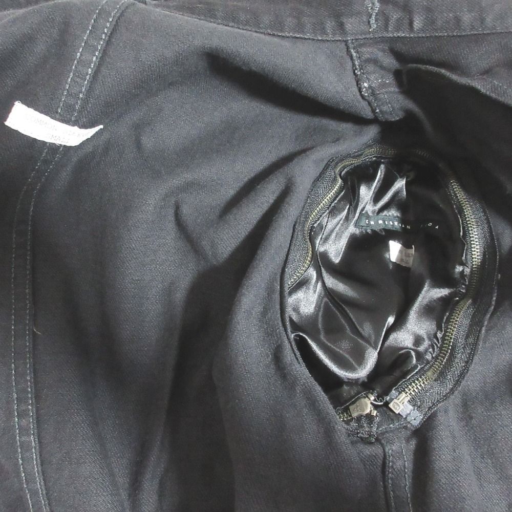 美品 CHRISTIAN DADA クリスチャンダダ 2way レザースリーブ デニム
