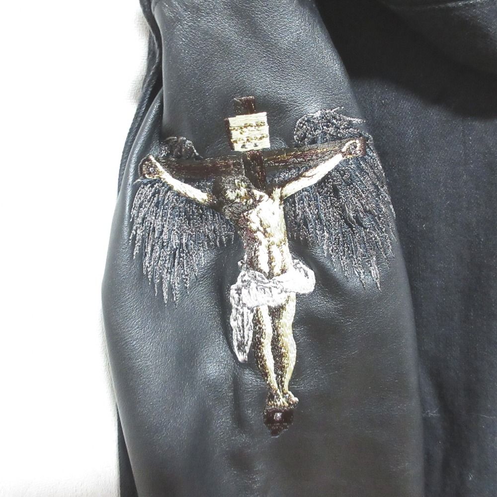 美品 CHRISTIAN DADA クリスチャンダダ 2way レザースリーブ デニム
