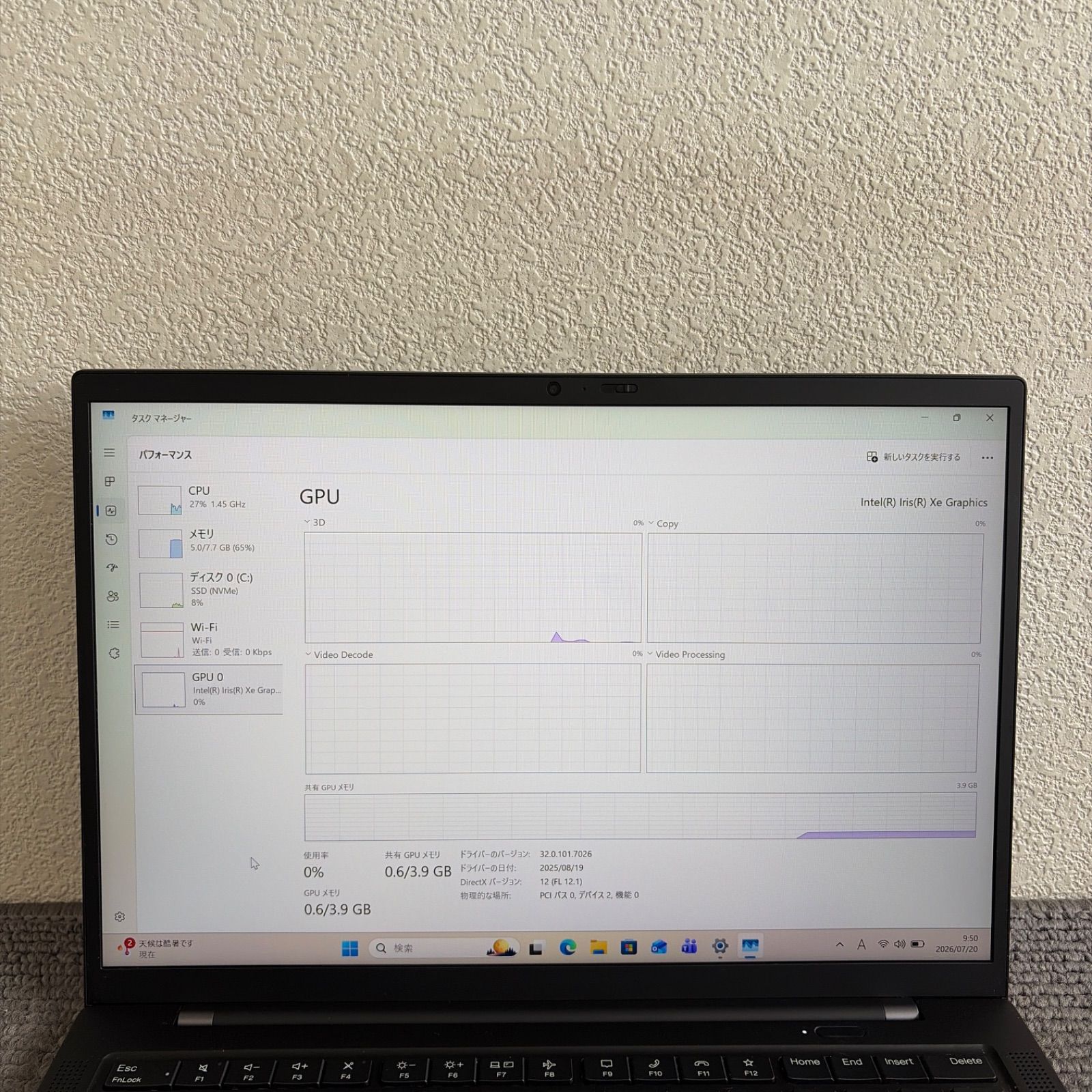 Lenovo Thinkpad X1 Carbon Gen 9 i5-1135G7 メモリ8GB SSD256GB Win11
