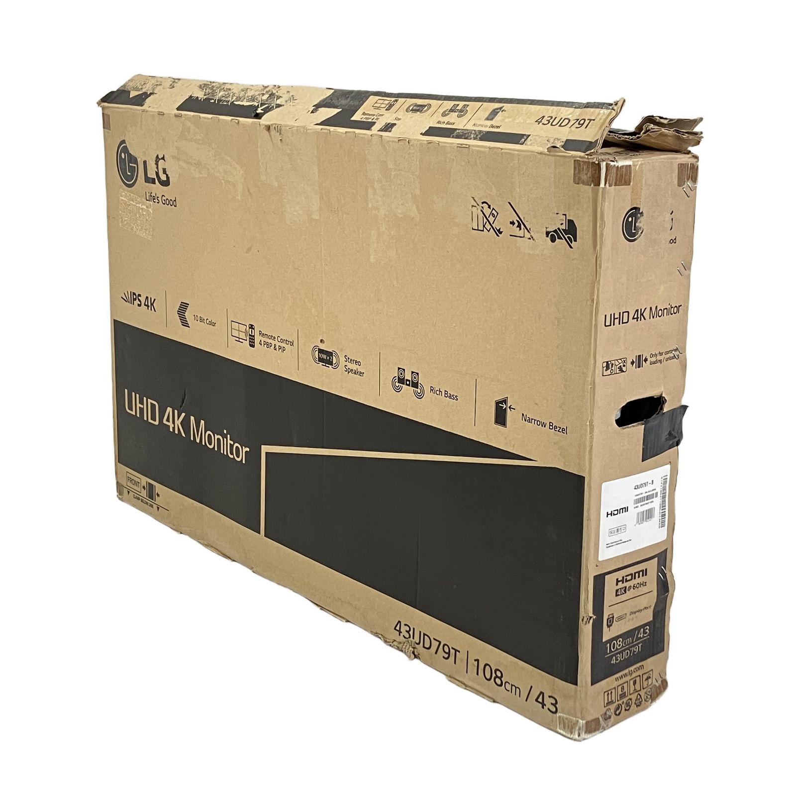 LG 43UD79T-B ジャンク LG 43UD79T-B 43型 4Kモニター 中古 リモコン付 - メルカリ