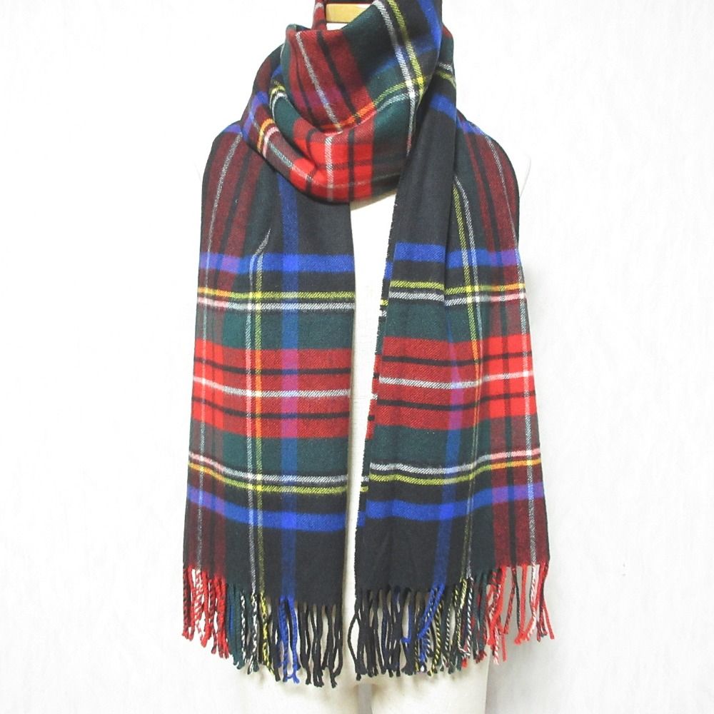 美品 Johnstons of Elgin ジョンストンズオブエルガン チェック柄