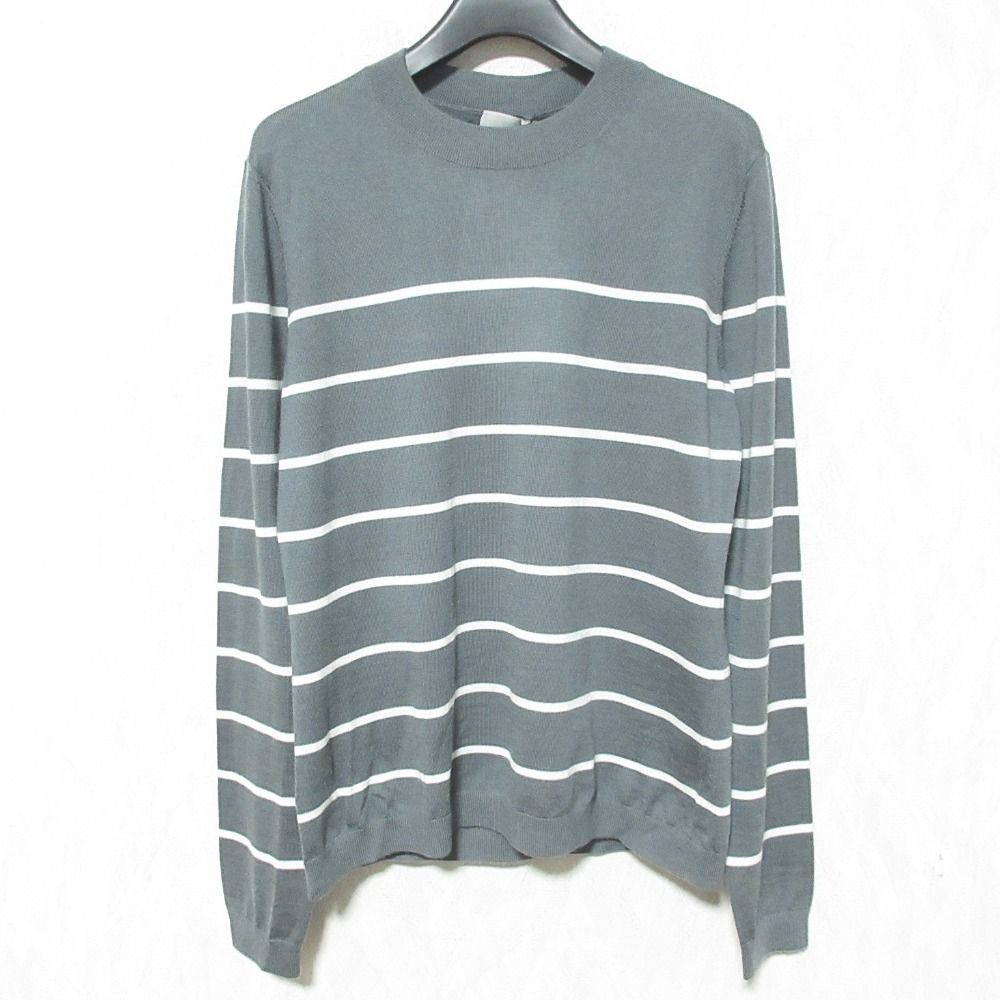 未使用 26SS MM by Max Mara マックスマーラ PENSILE ウールカシミヤ ニットセーター 26163610176 サイズ36 グリーングレー レディース 古着 中古 USED