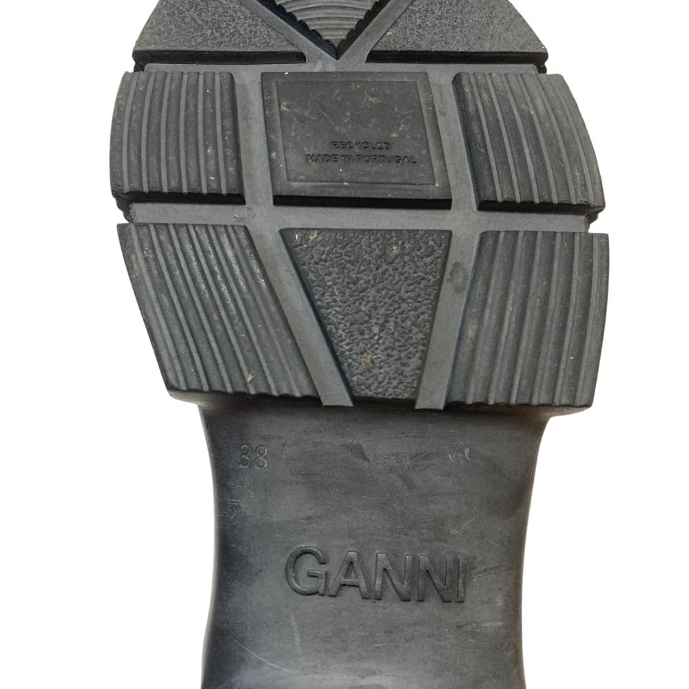 良品 GANNI ガニー リサイクルラバー チェルシーブーツ サイズ38 約