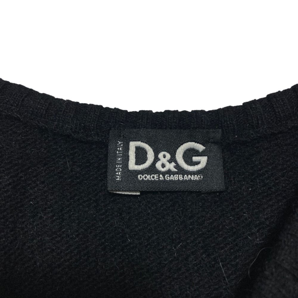 Dolce&Gabbana キャミソール　ブラック　38 良品 DOLCE＆GABBANA D&G ドルチェアンドガッバーナ アンゴラニット