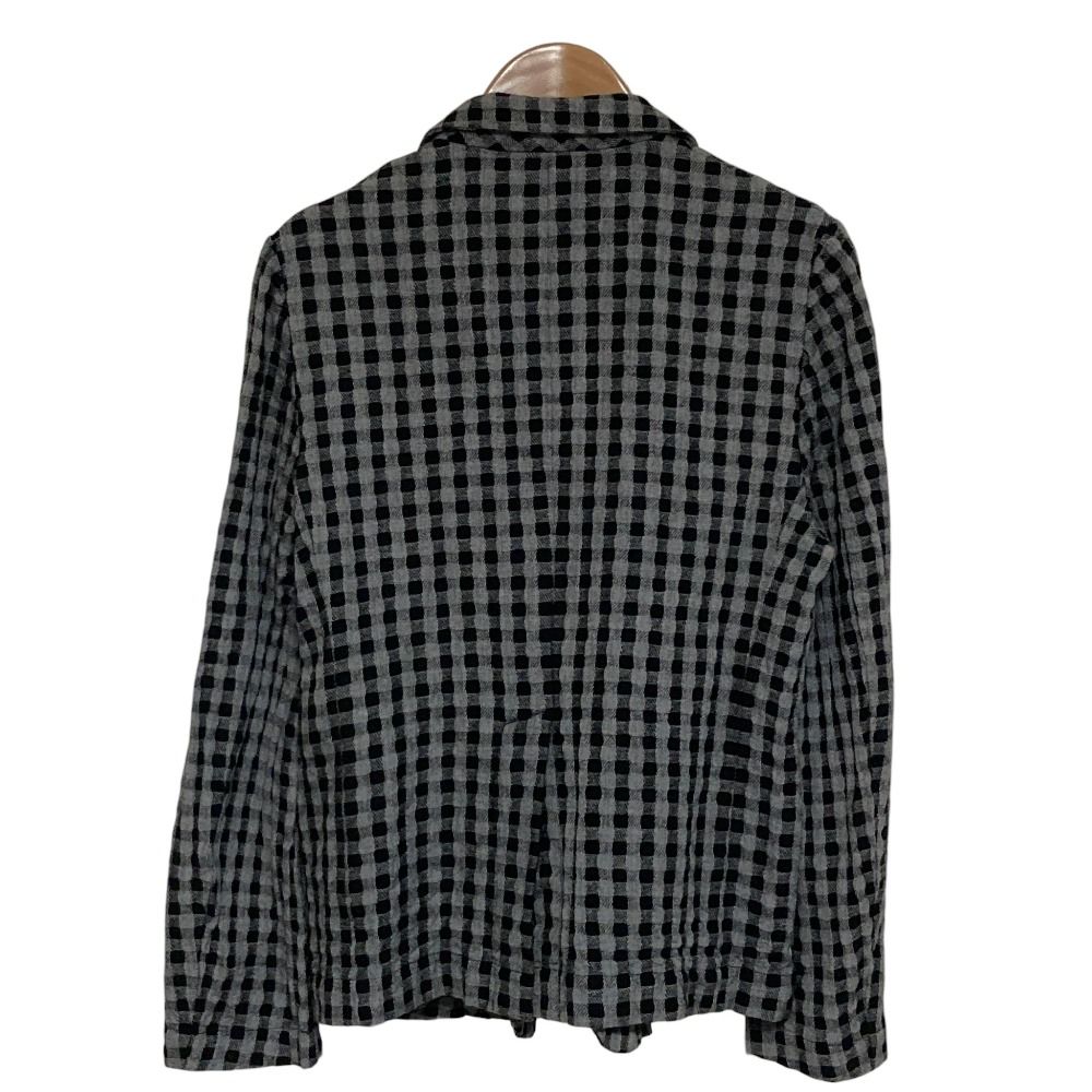 ローブドシャンブルコムデギャルソン チェックジャケット グレー S*YC202 良品 robe de chambre COMME des GARCONS ローブドシャンブル