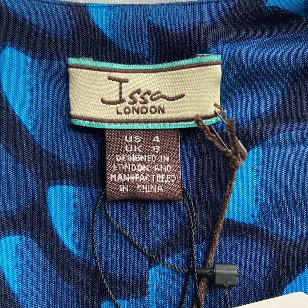 未使用 ISSA LONDON イッサロンドン カシュクール シルクドレス