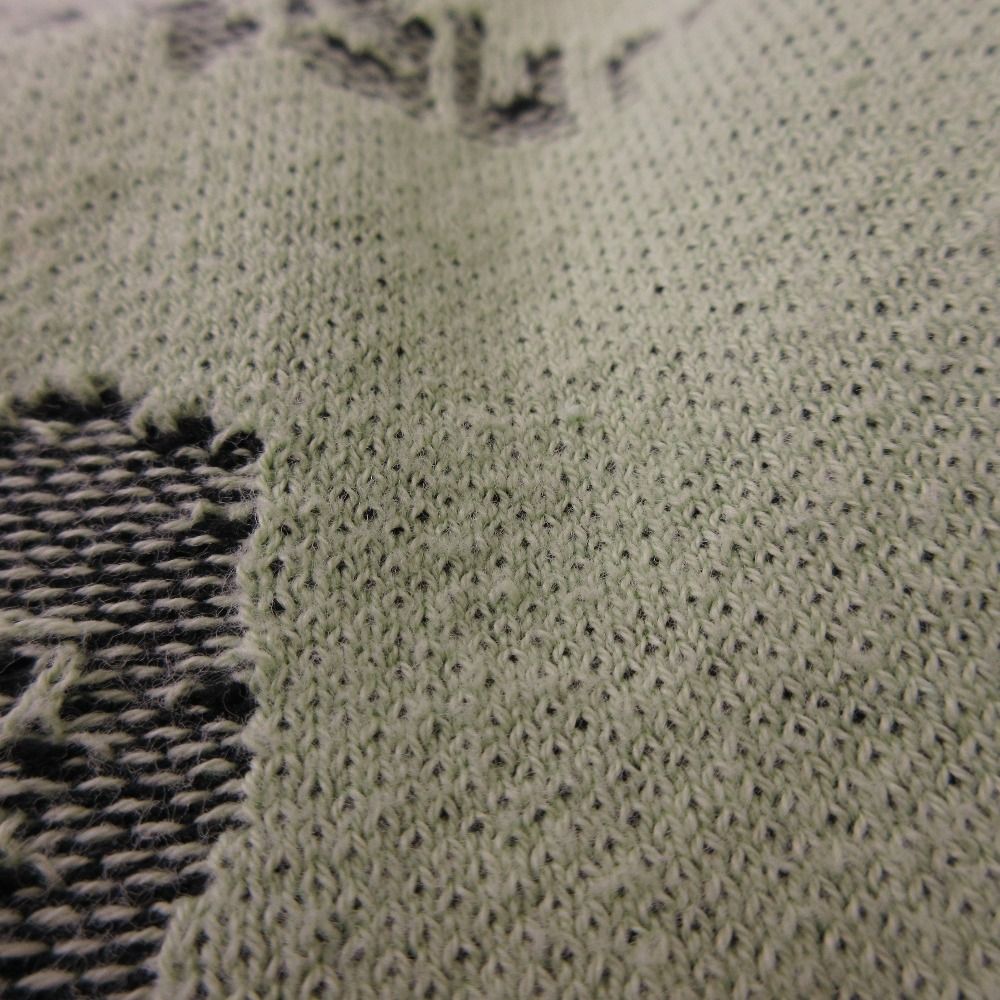 良品 24SS BAL バル JACQUARD COTTON CREWNECK SWEATER ジャガード クルーネック ニット セーター サイズ3 グレー メンズ 古着 中古 USED 良品 24SS BAL バル JACQUARD COTTON CREWNECK SWEATER ジャガード