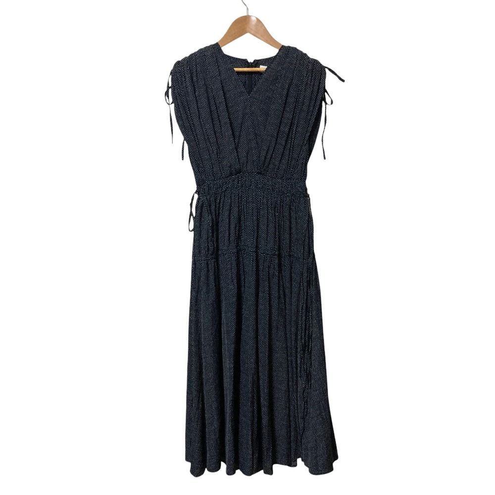 美品 24AW CELFORD セルフォード ドット プリントリボンノースリーブ