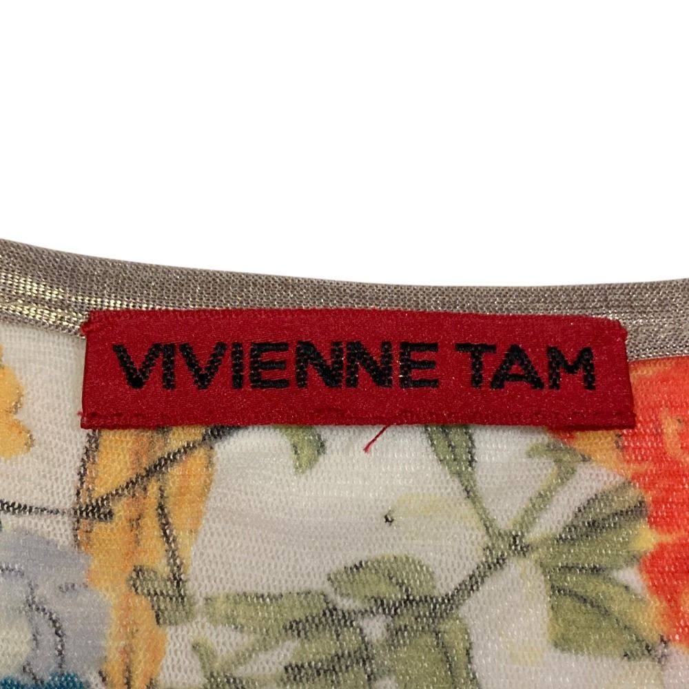 美品 VIVIENNE TAM ヴィヴィアンタム フラワープリント パワーネット