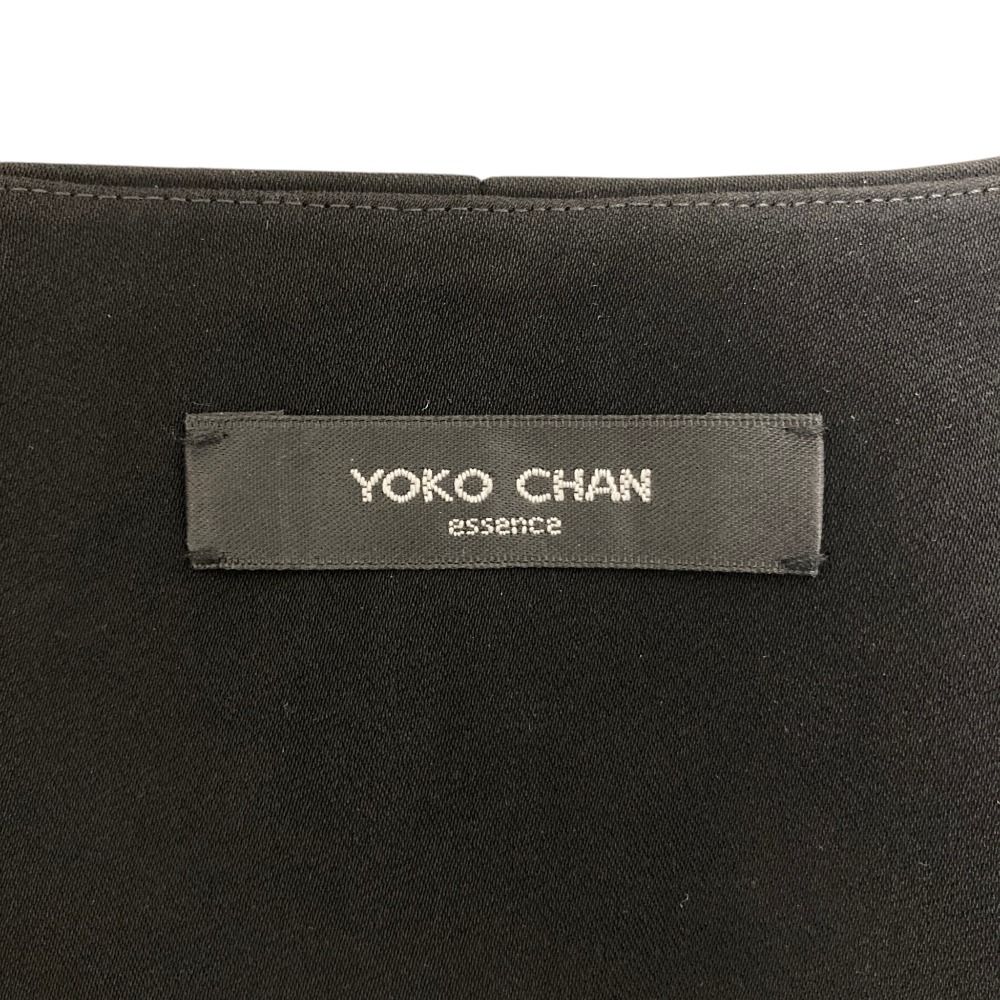 美品 YOKO CHAN ヨーコチャン ノーカラージャケット ワンピース