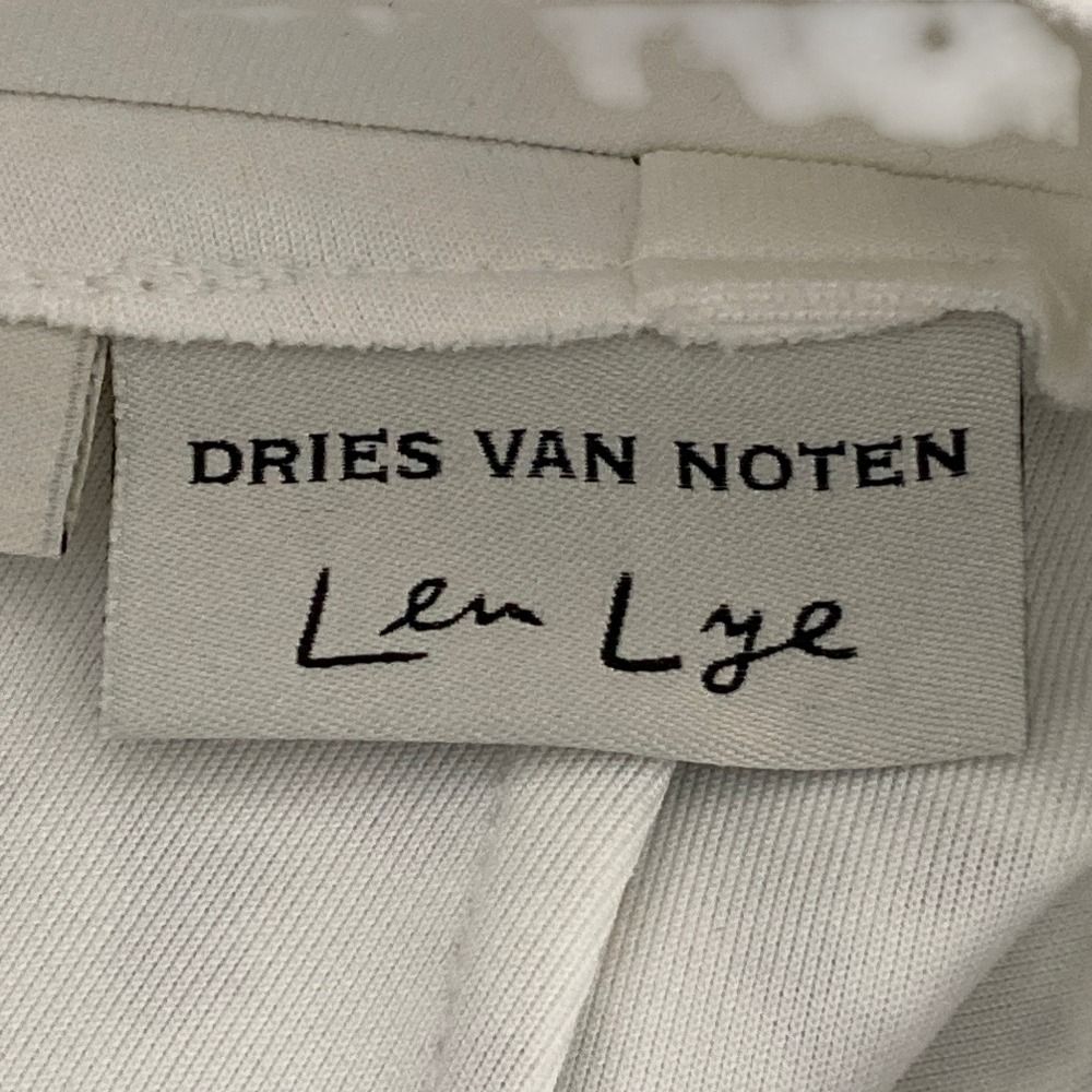 美品 DRIES VAN NOTEN ドリスヴァンノッテン Len Lye 英字プリント