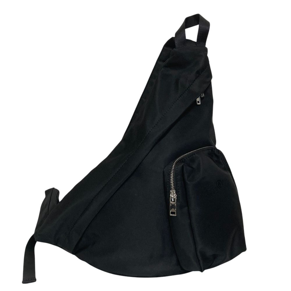 美品 MM6 Maison Margiela エムエムシックス メゾンマルジェラ JAPANESE SLING BAG クロスボディショルダーバッグ ブラック メンズ レディース 古着 中古 USED