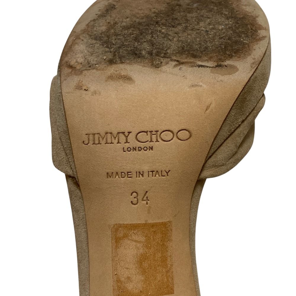 良品 JIMMY CHOO ジミーチュウ スエード ハイヒール アンクル