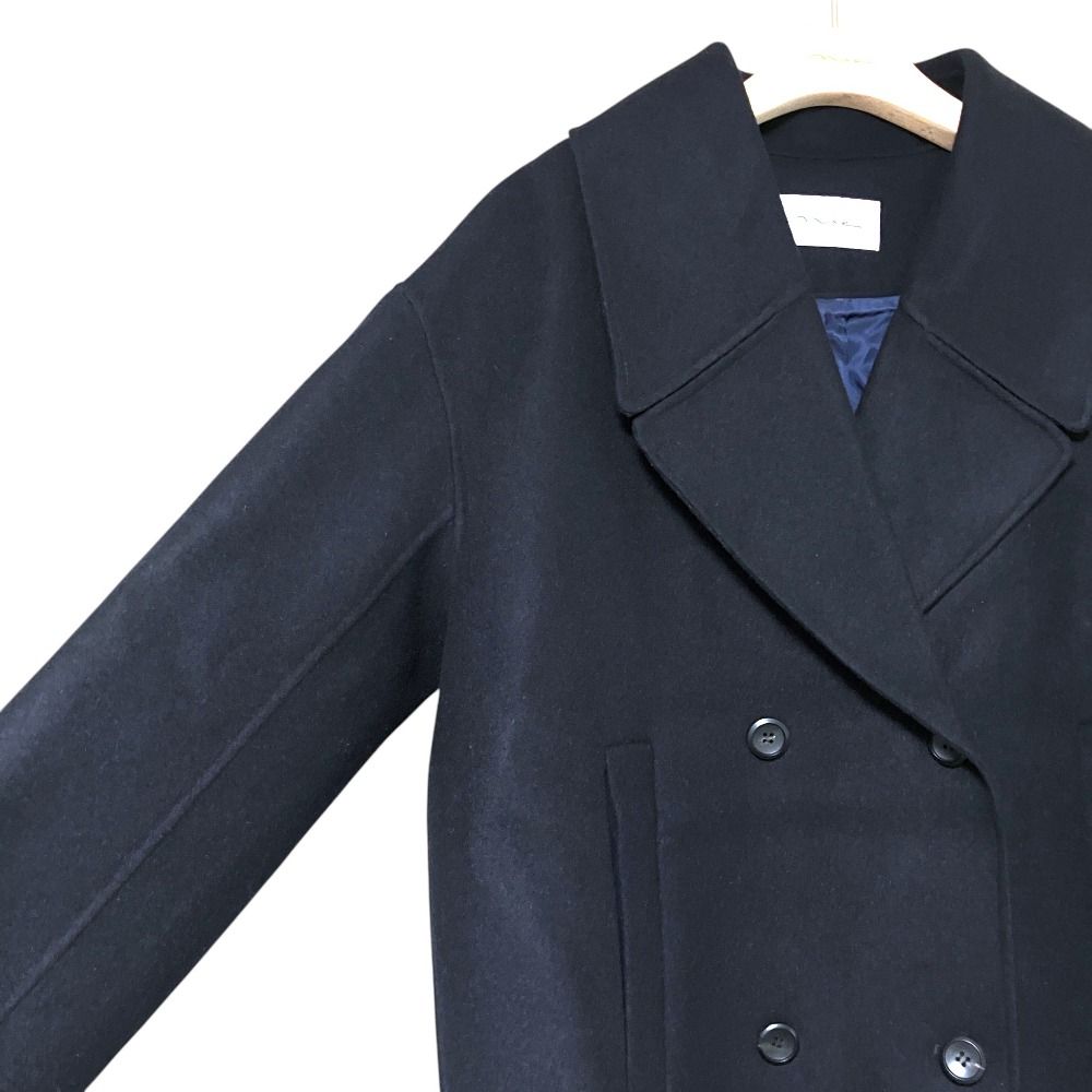 美品 Na.e ナエ Traditional Melton Coat ダブルブレスト メルトン