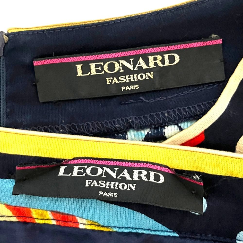 美品 LEONARD FASHION レオナールファッション フラワープリント