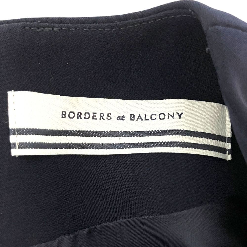 美品 BORDERS at BALCONY ボーダーズアットバルコニー BUTTONED TWILL