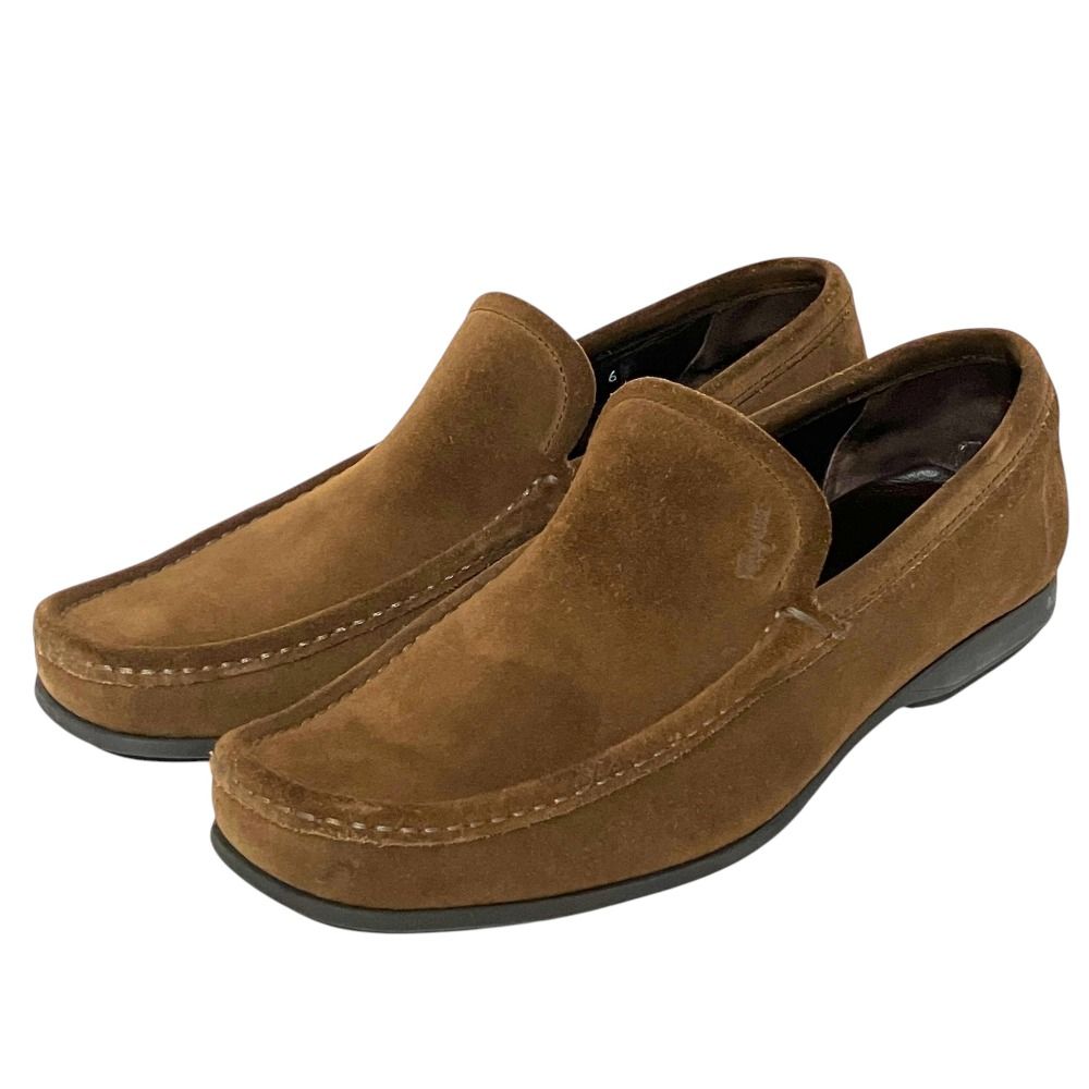Salvatore Ferragamo スエード ローファー 11 EE 美品 Salvatore Ferragamo サルヴァトーレフェラガモ スエードレザー