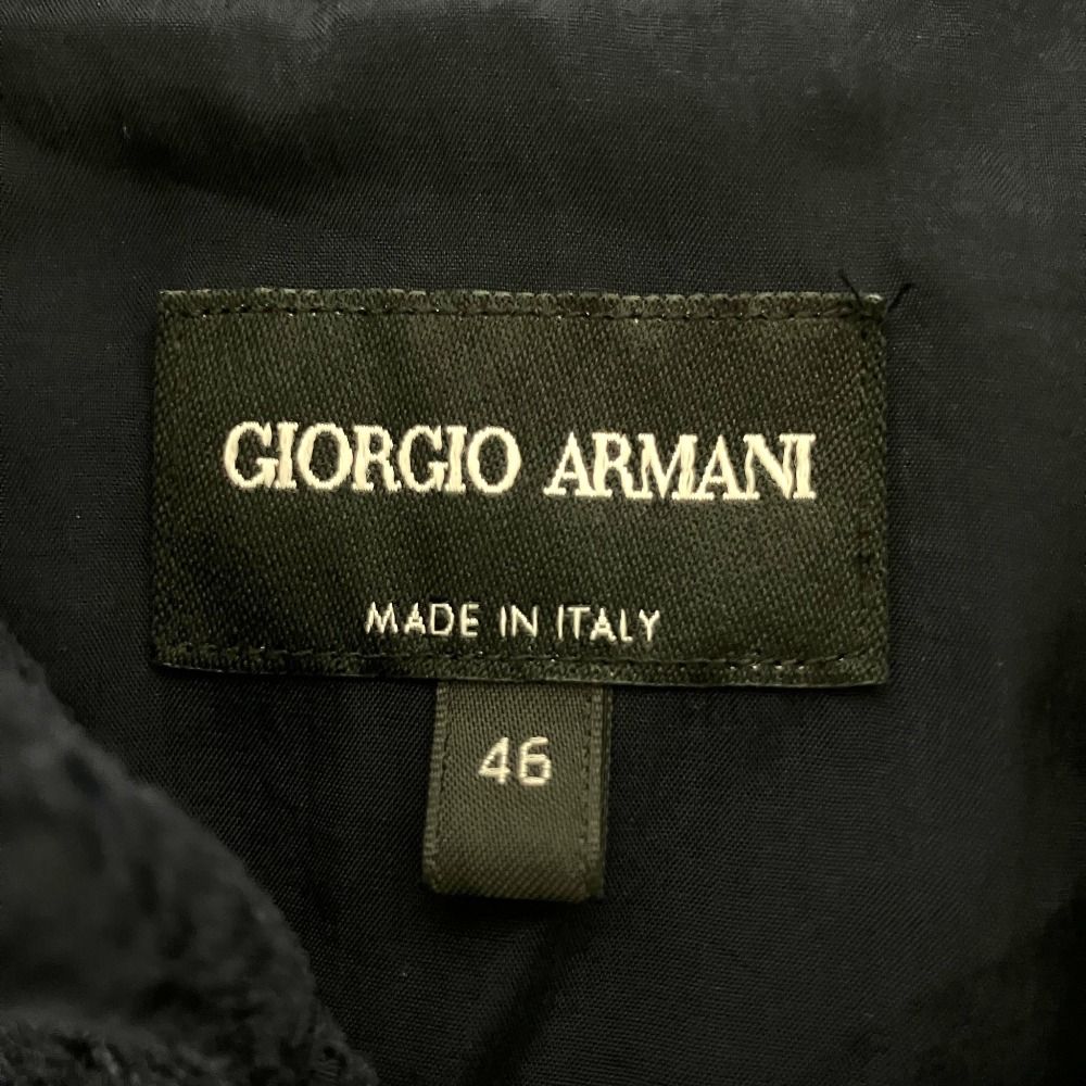 美品 GIORGIO ARMANI ジョルジオアルマーニ 2WAY スタンドカラー