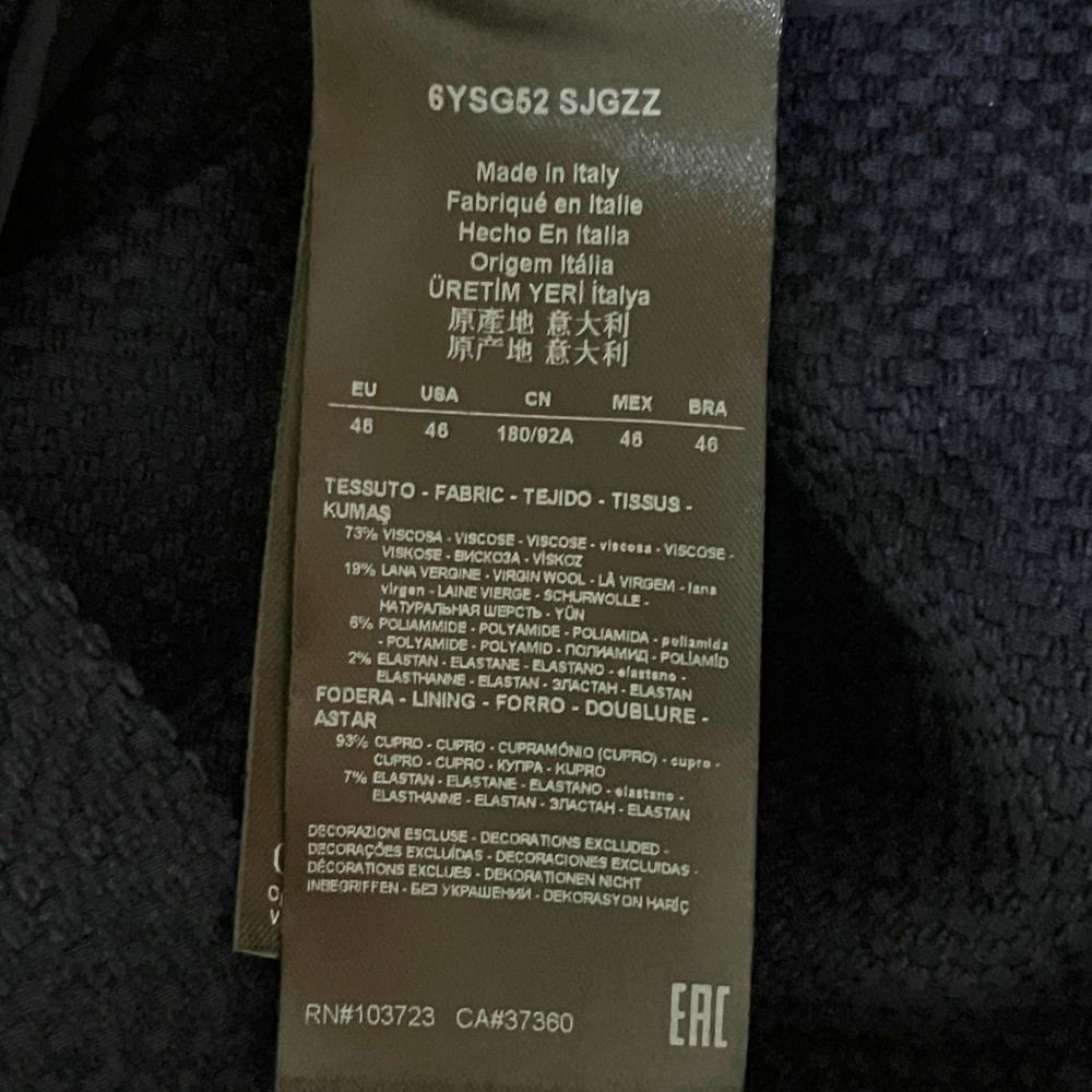 美品 GIORGIO ARMANI ジョルジオアルマーニ 2WAY スタンドカラー