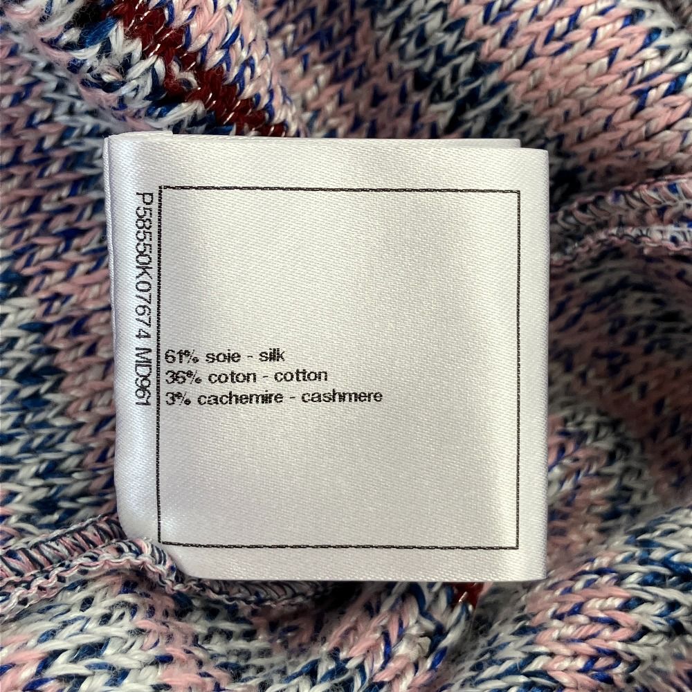 美品 CHANEL シャネル ココマーク ツイードニットワンピース P58550