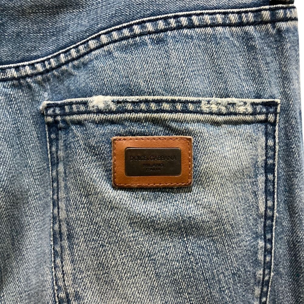 美品 DOLCE&GABBANA ドルチェ&ガッバーナ ダメージ加工 プレート