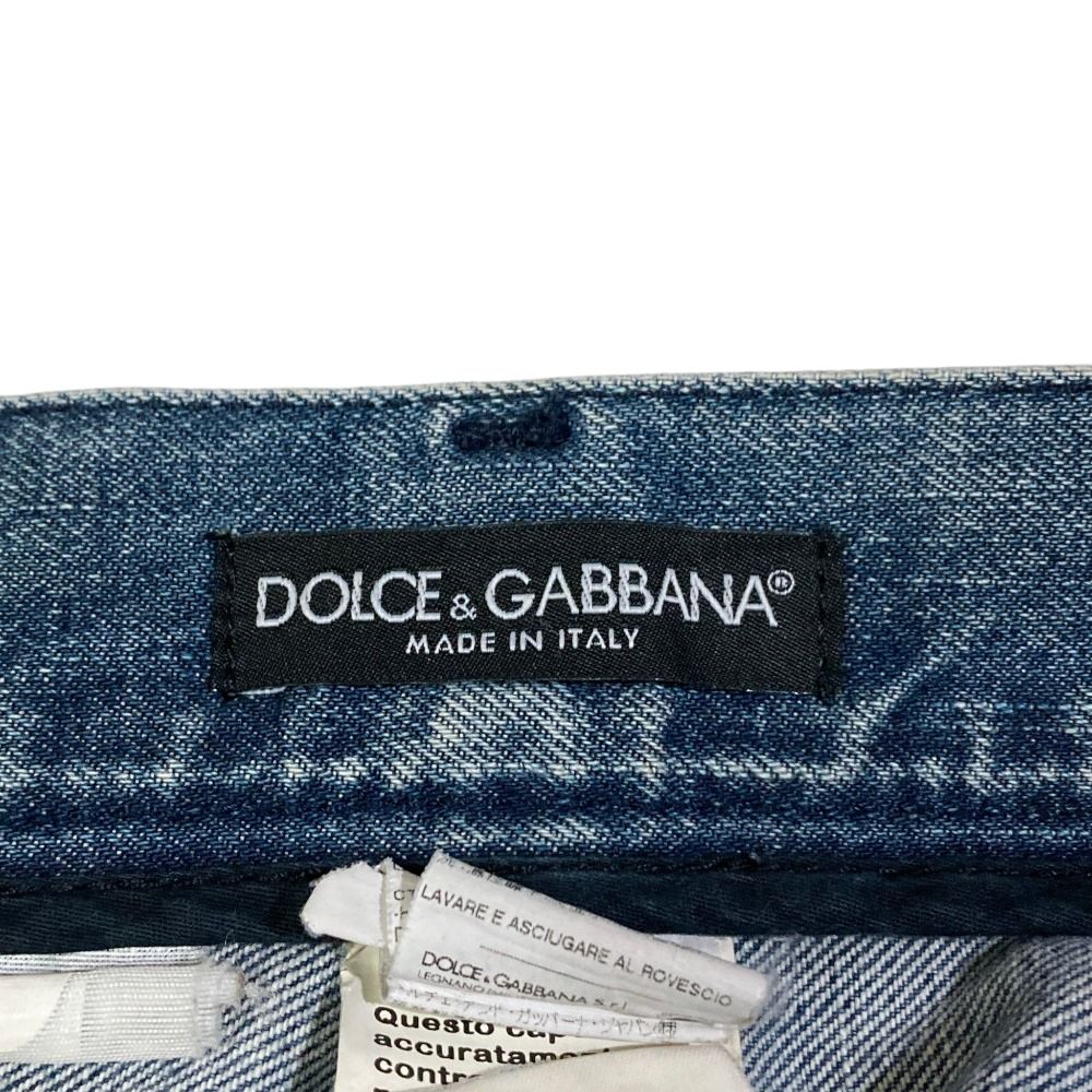 美品 DOLCE&GABBANA ドルチェ&ガッバーナ ダメージ加工 プレート