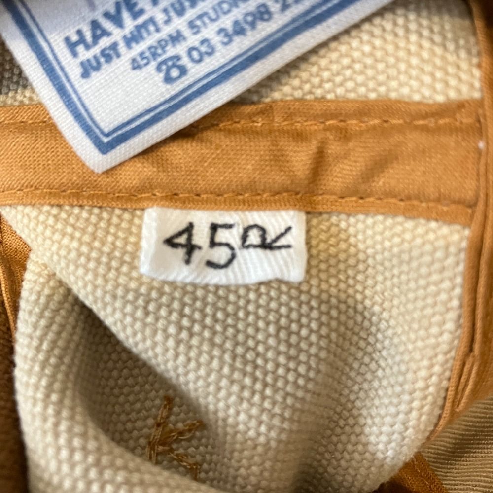 新品同様 45R フォーティファイブアール 4号帆布のつば広ハット