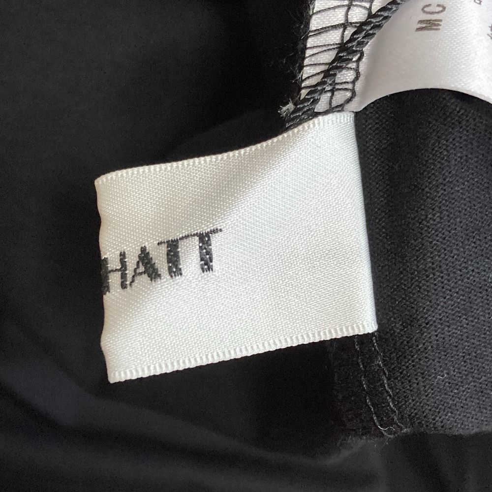マチャットmachatt新品タグ付バックオープンハイネックTシャツ　ブラック 未使用 MACHATT マチャット バックオープンハイネックTシャツ 22010121