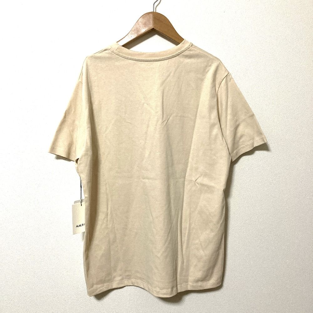 MACHATT フォトT photo Tシャツ マチャット ベージュ 未使用 MACHATT マチャット フラワーフォトプリント Tシャツカットソー