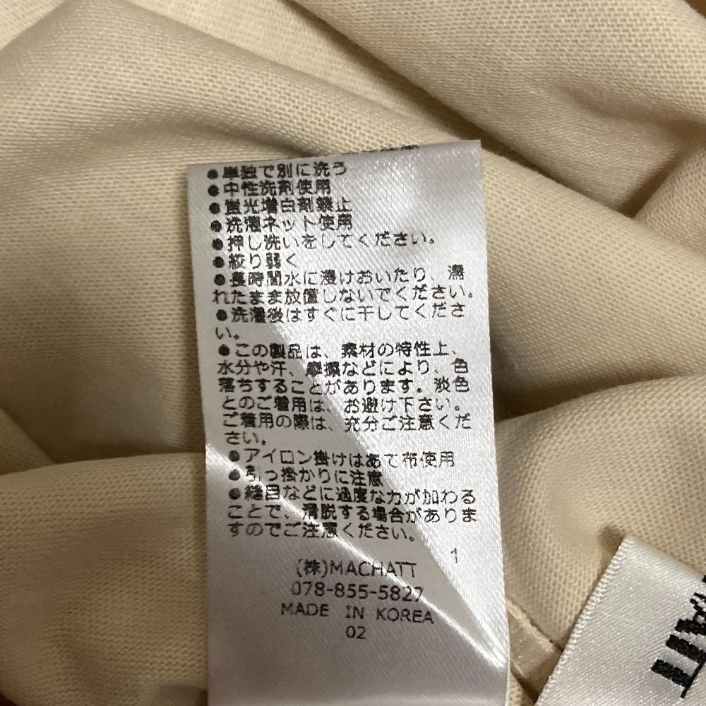 未使用 MACHATT マチャット フラワーフォトプリント Tシャツカットソー