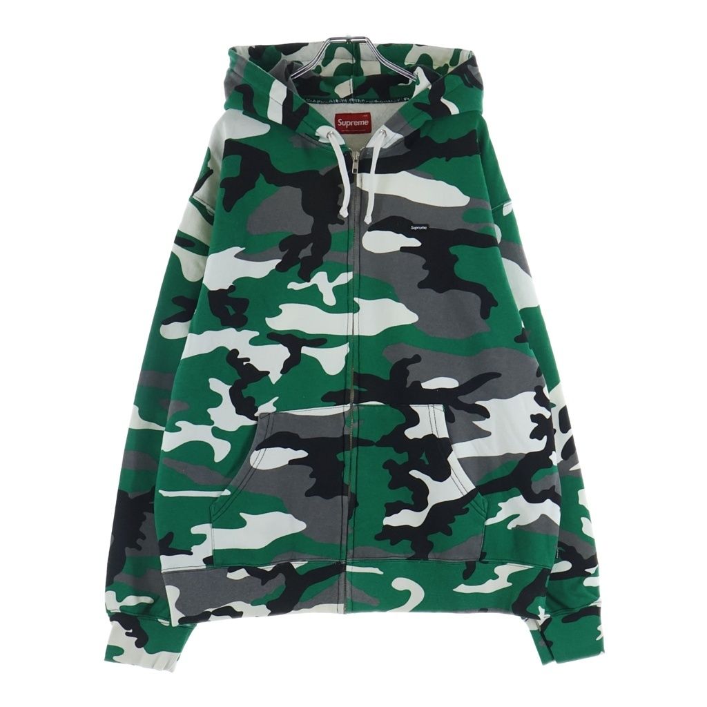 SUPREME (シュプリーム) 25AW Small Box Logo Hooded Sweatshirt スモールボックスロゴ フーデッドスウェットシャツ プルオーバーパーカー グリーンカモ 25,153円