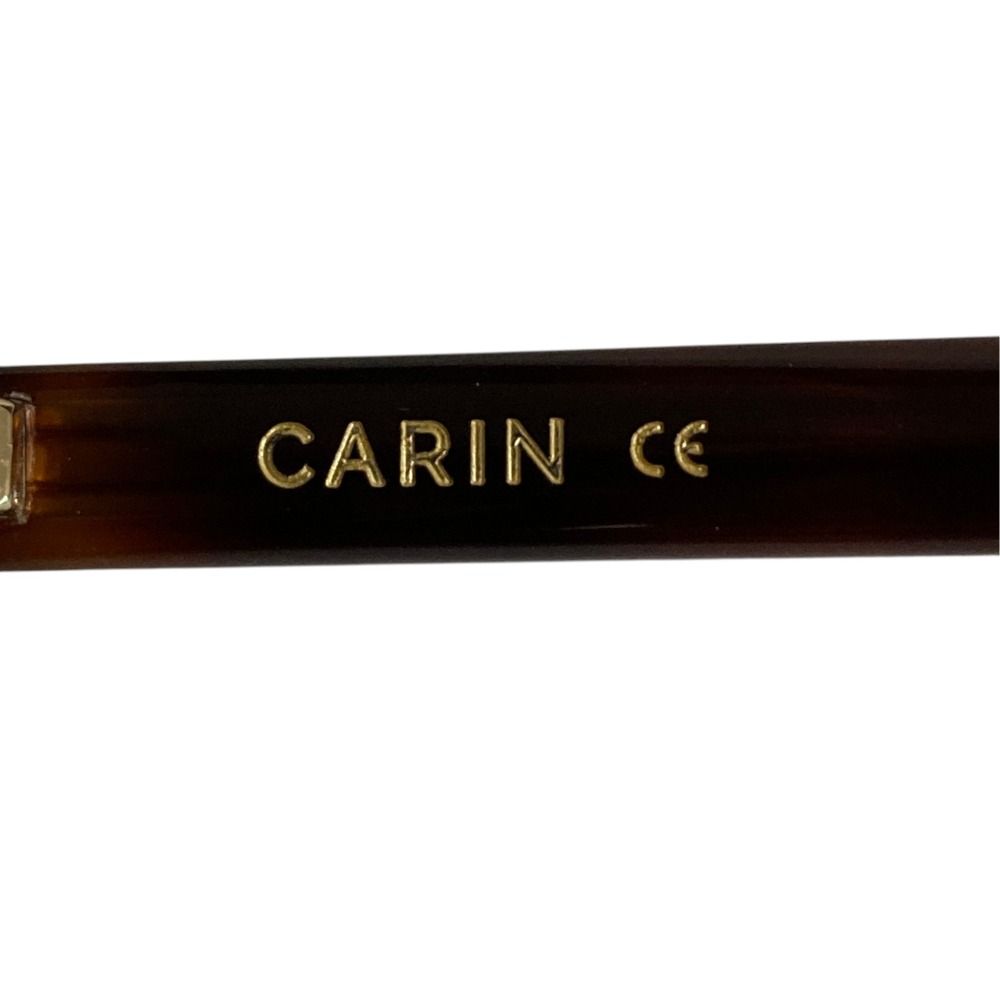 美品 CARIN カリン SUN AINO C2 べっ甲柄 セルフレーム オーバル
