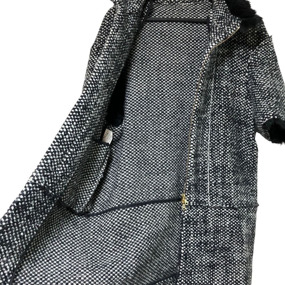 良品 MARNI マルニ ムートン切替 ショートスリーブ フーデッド