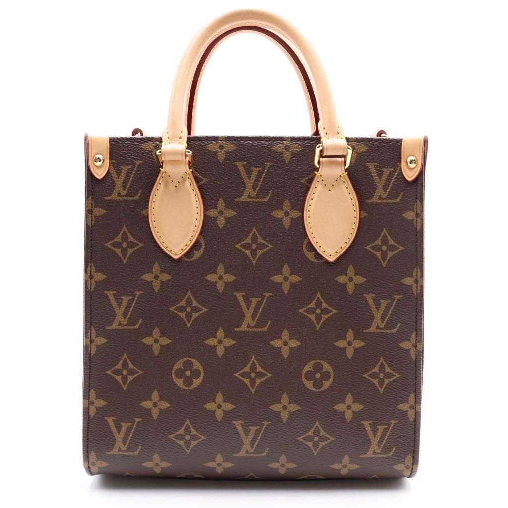 LOUIS VUITTON (ルイヴィトン) モノグラム サックプラBB PVC レザー 2WAY ハンド ショルダーバッグ ブラウン M46265