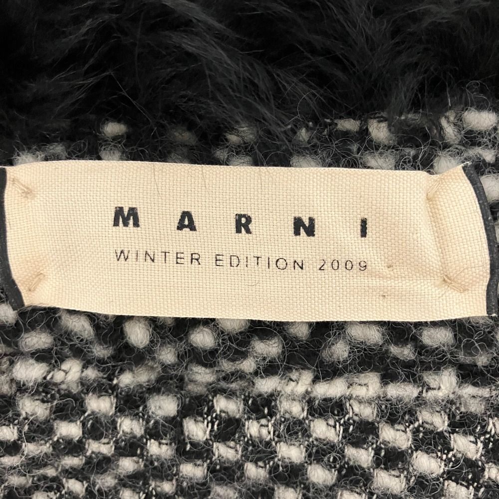 良品 MARNI マルニ ムートン切替 ショートスリーブ フーデッド