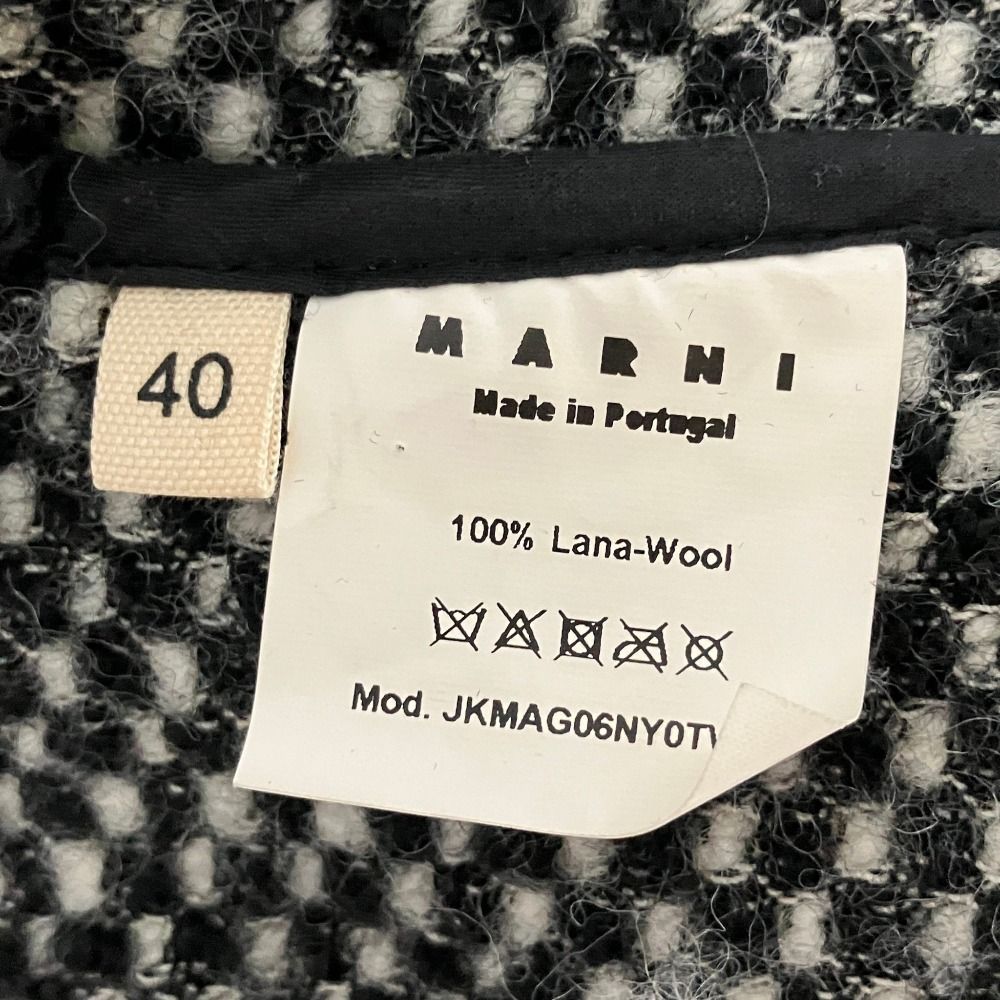 良品 MARNI マルニ ムートン切替 ショートスリーブ フーデッド