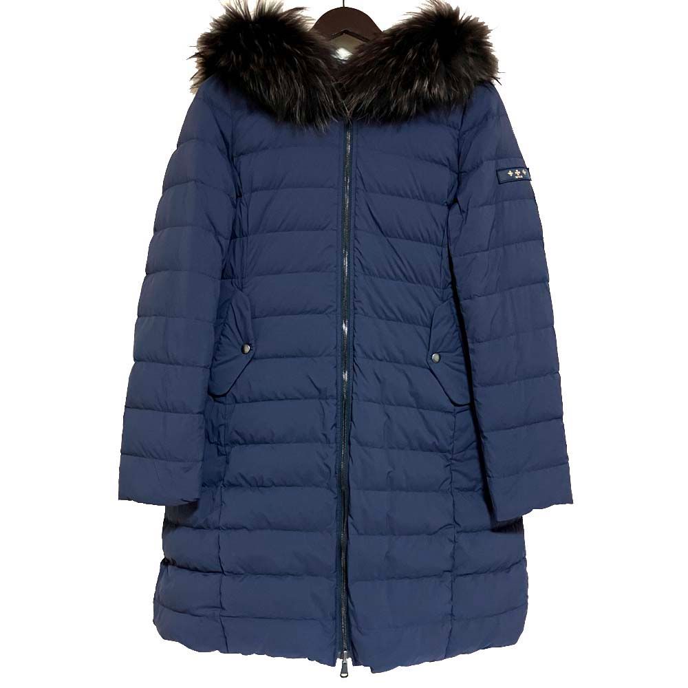 良品 TATRAS タトラス ISERA リバーシブル ラクーンファー フーデッド