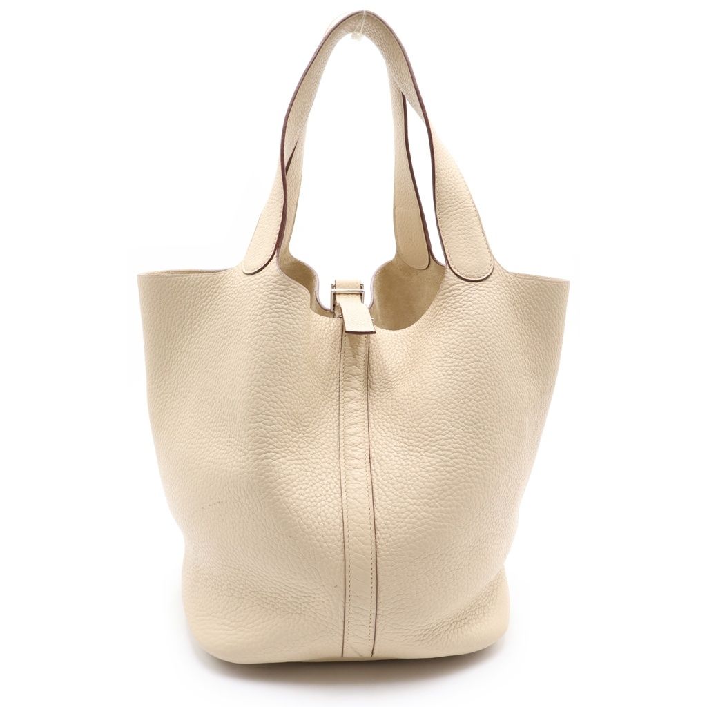 HERMES (エルメス) ピコタンGM ハンドバック シルバー金具 □M刻印 トリヨンクレマンス パルシュマン