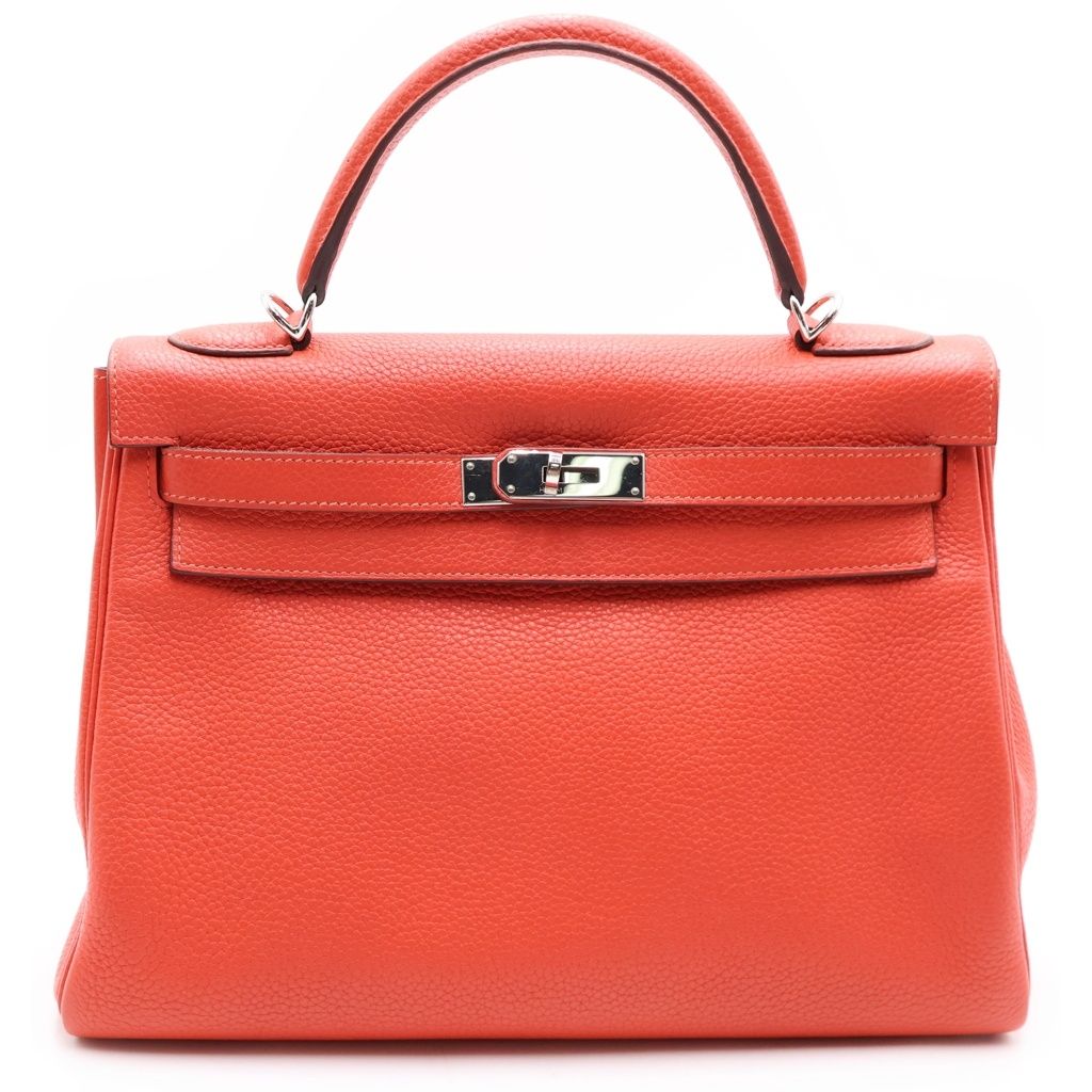 HERMES (エルメス) ケリー32 2way ショルダーバック 内縫い シルバー金具 □R刻印 トリヨンクレマンス ローズテキサス