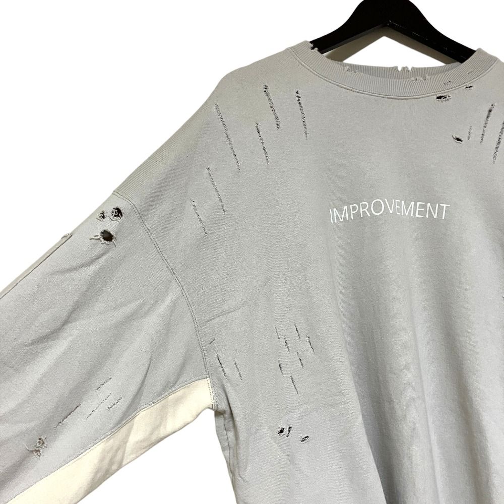 美品 23AW stein シュタイン OVERSIZED REBUILD SWEAT LS オーバー