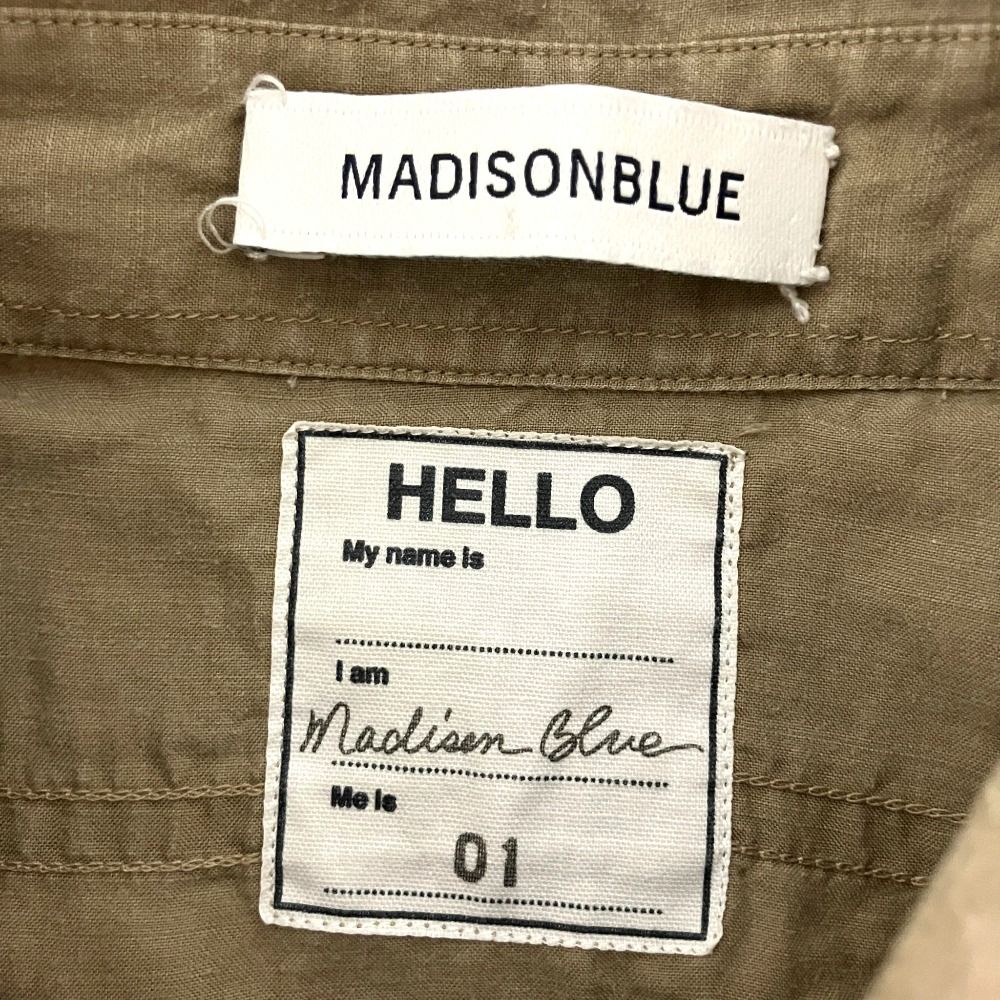 美品 MADISONBLUE マディソンブルー ハンプトンシャツ 長袖シャツ