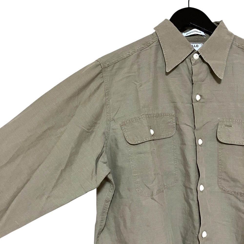 美品 MADISONBLUE マディソンブルー ハンプトンシャツ 長袖シャツ