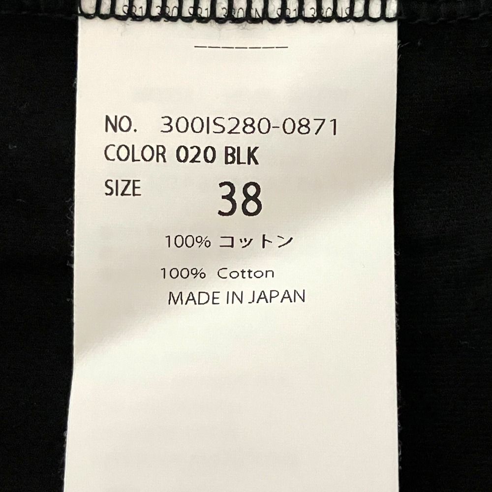 美品 ENFOLD エンフォルド ASYMMETRY DRAPE LONG-SLEEVES T-SHIRT
