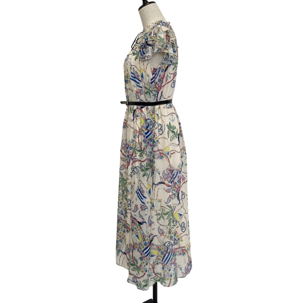 美品 23SS LOULOU WILLOUGHBY ルルウィルビー フローラルマリンフリル