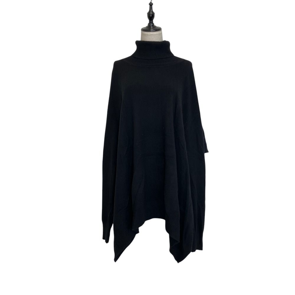 新品同様 MYLAN マイラン Cashmere Knit Poncho Top ニットセーター サイズF ブラック レディース 古着 中古 USED 25,543円