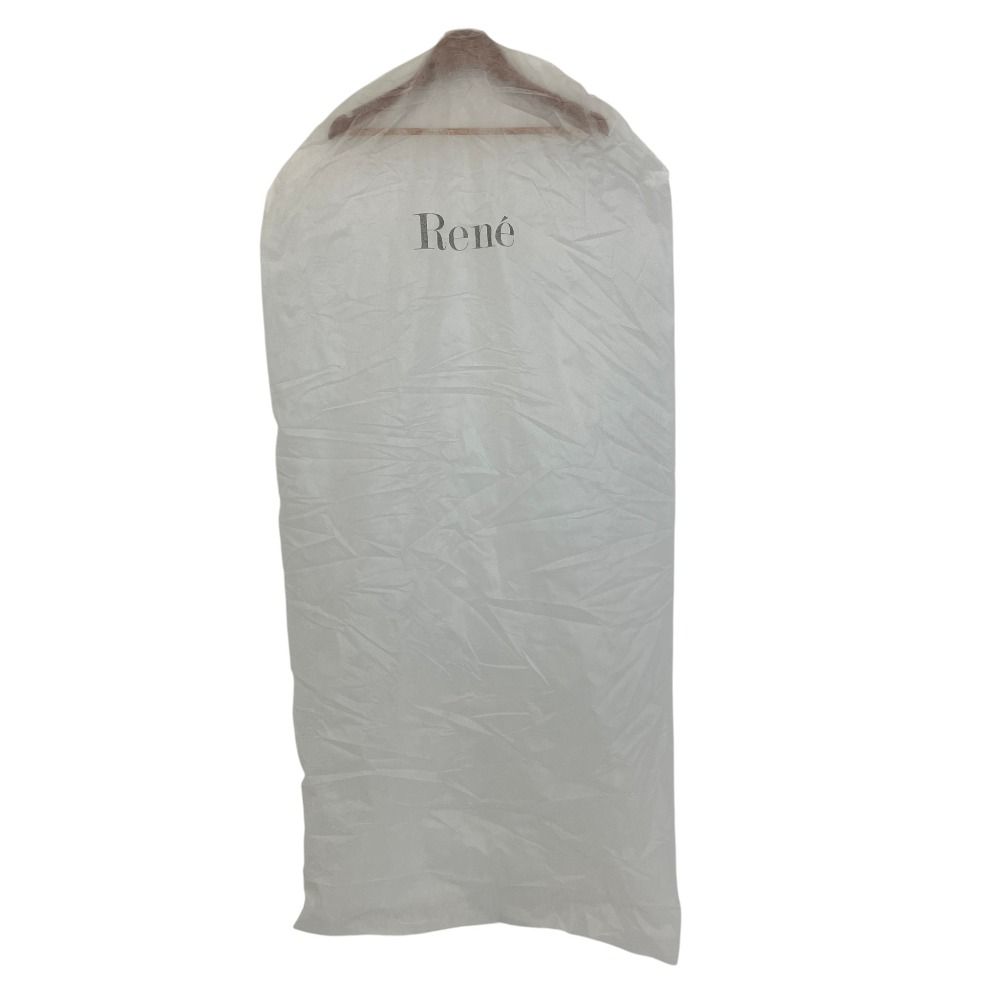 René - ★美品・ほぼ未使用★ ルネ Rene フォックスファー付 ジャケット 36 美品 Rene ルネ フラワーボタン フォックスファー ベルテッド ウール